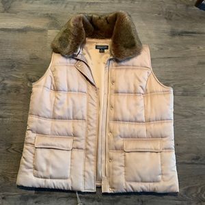 Jones New York Fur Collar Vest